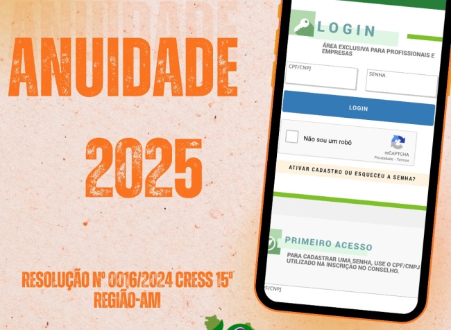 Regularize a sua anuidade 2025